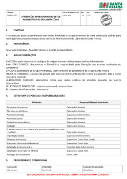 po-lb-ca-004 atribui&ccedil;&otilde;es operacionais do setor adm do laboratorio