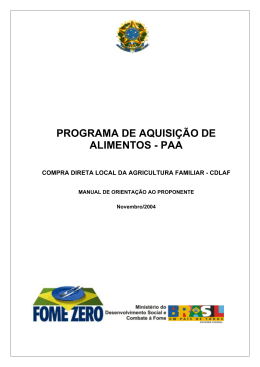 + Manual do PAA