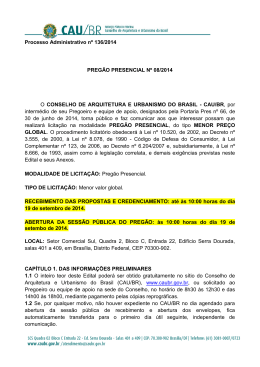 NOVO EDITAL do Pregão Presencial Nº 8/2014