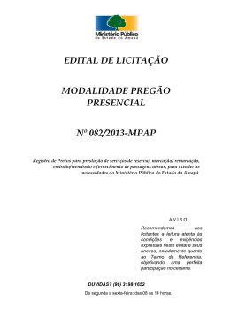 edital de licitação modalidade pregão presencial nº 082/2013-mpap