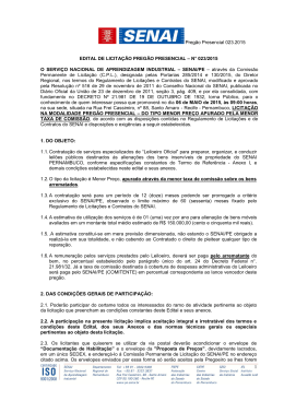 Preg&atilde;o Presencial 023.2015 1 EDITAL DE LICITA&Ccedil;&Atilde;O PREG&Atilde;O