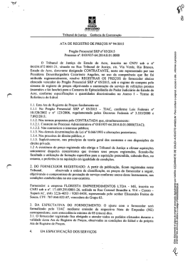 Preg&atilde;o Presencial sRP mos/2015 - Tribunal de Justi&ccedil;a do Estado