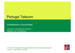Sessão 4B - Portugal Telecom - Francisco Campos