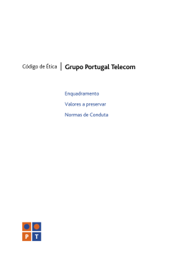 C&oacute;digo de &Eacute;tica | Grupo Portugal Telecom