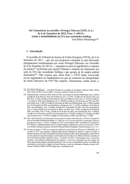 vii) Coment&aacute;rio ao ac&oacute;rd&atilde;o &laquo;Portugal Telecom SGPS, S.A.&rsaquo;&rsaquo;