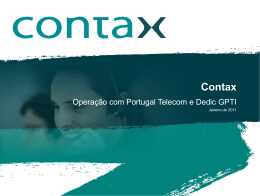 Operação com Portugal Telecom e Dedic GPTI