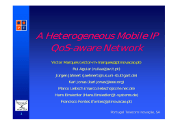 A Heterogeneous Mobile IP QoS-aware Network