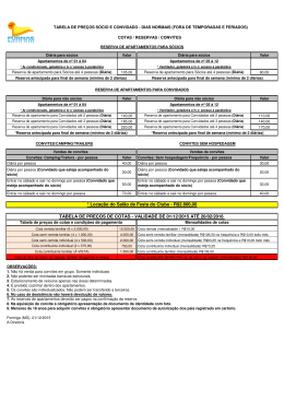 Dias Normais - Furnas N&aacute;utico Clube