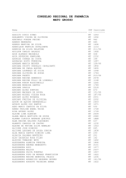 MT (1_811 inscritos) - Conselho Federal de Farm&aacute;cia
