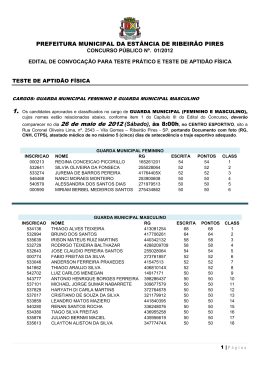 edital de convocação para testes práticos