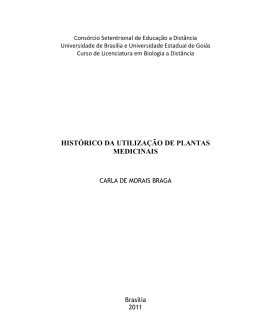 hist&oacute;rico da utiliza&ccedil;&atilde;o de plantas medicinais - BDM