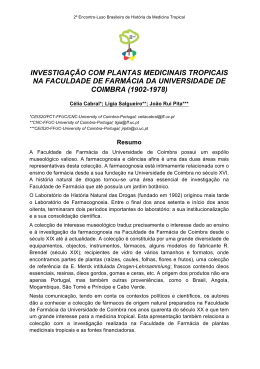 investiga&ccedil;&atilde;o com plantas medicinais tropicais