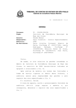 Pens&otilde;es Exerc&iacute;cio 2008 - IPREM