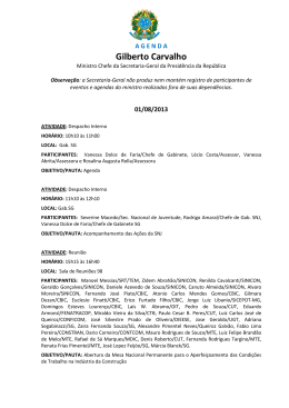 Agosto de 2013 - Gilberto Carvalho - Secretaria