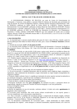 Edital 001/2013 - Coordenação de Processos de Seleção e Ingresso