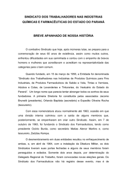 historia do sindicato