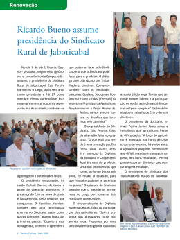 Ricardo Bueno assume presid&ecirc;ncia do Sindicato Rural