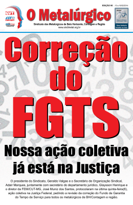 O presidente do Sindicato, Geraldo Valgas e o Secret&aacute;rio