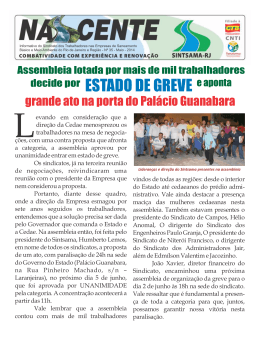 Jornal Nascente 35 – Site - Sintsama-RJ