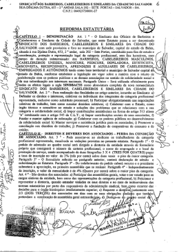 Estatuto - SINDBACSS