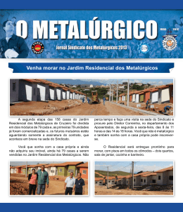 Edição de Julho de 2013 - Sindicato dos Metalúrgicos de Cruzeiro-SP