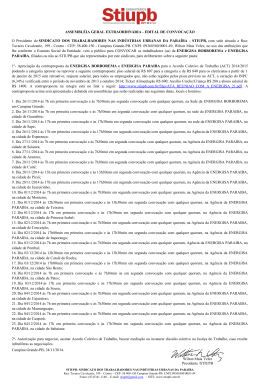 ASSEMBL&Eacute;IA GERAL EXTRAORDIN&Aacute;RIA