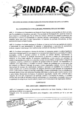ESTATUTO DCI SINDICAT&Uacute; DOS FARMAC&Ecirc;UTICOS NG