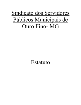 Sindicato dos Servidores P&uacute;blicos Municipais de