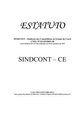 Estatuto - Sindcont