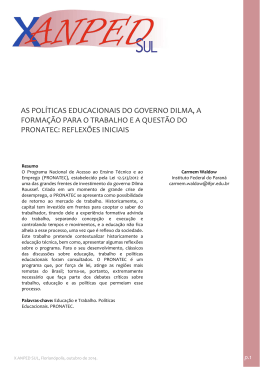 as pol&iacute;ticas educacionais do governo dilma, a