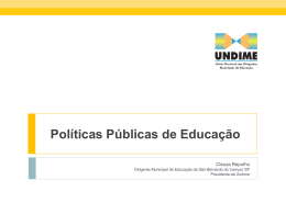 Políticas Públicas de Educação