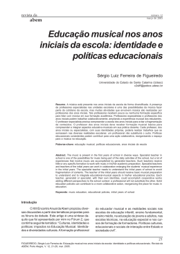 identidade e políticas educacionais