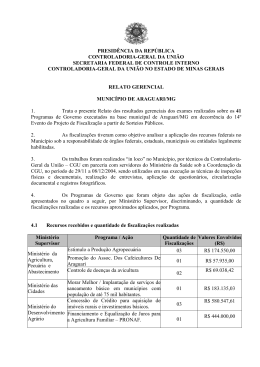relatório de fiscalização n.º 356 município de araguari