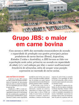 Grupo JBs: o maior em carne bovina