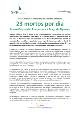 23 mortos por dia levam Esquadrão Pneumonia à Praça da Figueira