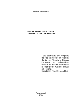 &ldquo;Um por todos e todos por um&rdquo;, Uma hist&oacute;ria das Caixas Rurais