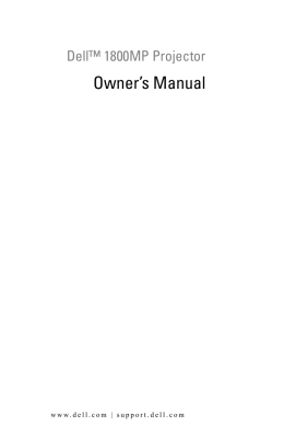 Owner`s Manual - Projector Central