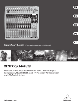 XENYX QX2442USB Multi-FX Processor