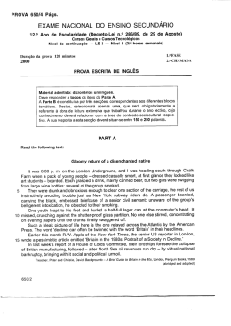 PROVA 650/4 Pags. EXAME NACIONAL DO ENSINO SECUNDARIO