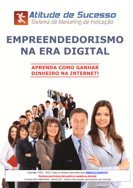 empreendedorismo na era digital - aprenda a ganhar dinheiro com