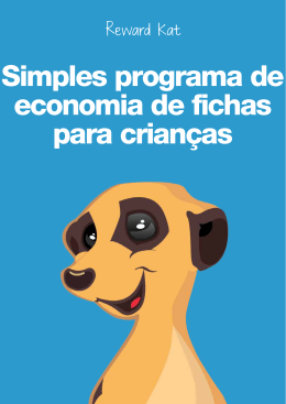 Simples programa de economia de fichas para crianças