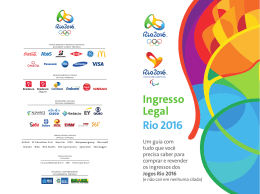 Ingresso Legal Rio 2016