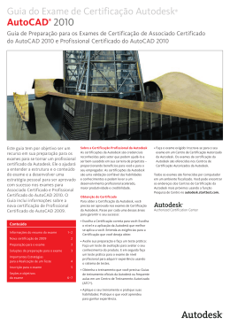 Guia do Exame de Certifica&ccedil;&atilde;o Autodesk&reg; AutoCAD&reg; 2010