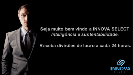 Seja muito bem vindo a INNOVA SELECT Intelig&ecirc;ncia e
