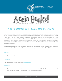 accio books! 2015: taça dos chapters