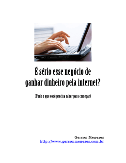 &Eacute; serio esse neg&oacute;cio&hellip;