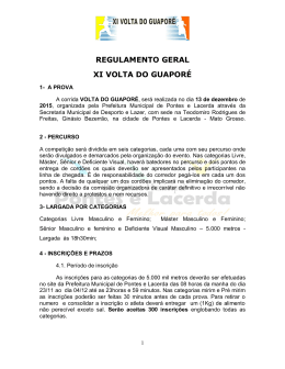 regulamento iii volta do guaporé - Prefeitura Municipal de Pontes e