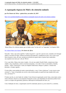 A expurgada riqueza do Mali e do cinturão sudanês - 11-26-2015