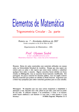 Elementos de Matem&aacute;tica: Notas de aulas