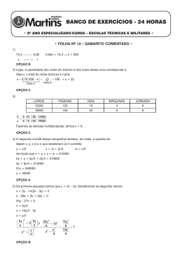 Gabarito Comentado